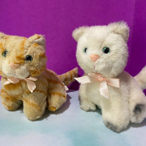 CATS VINTAGE 1990’s GREAT AMERICAN FUN PLUSH CATS ORANGE TABBY CAT MEOWS & PURRS - Picture 4 of 14